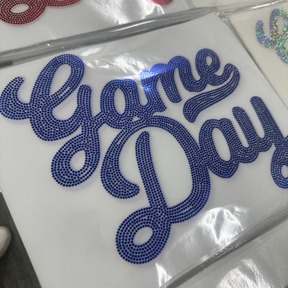 Spangle Transfer - BLUE game day