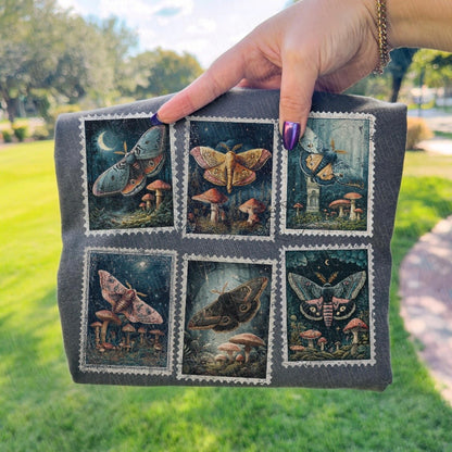 celestial moth stamps clear film screen print