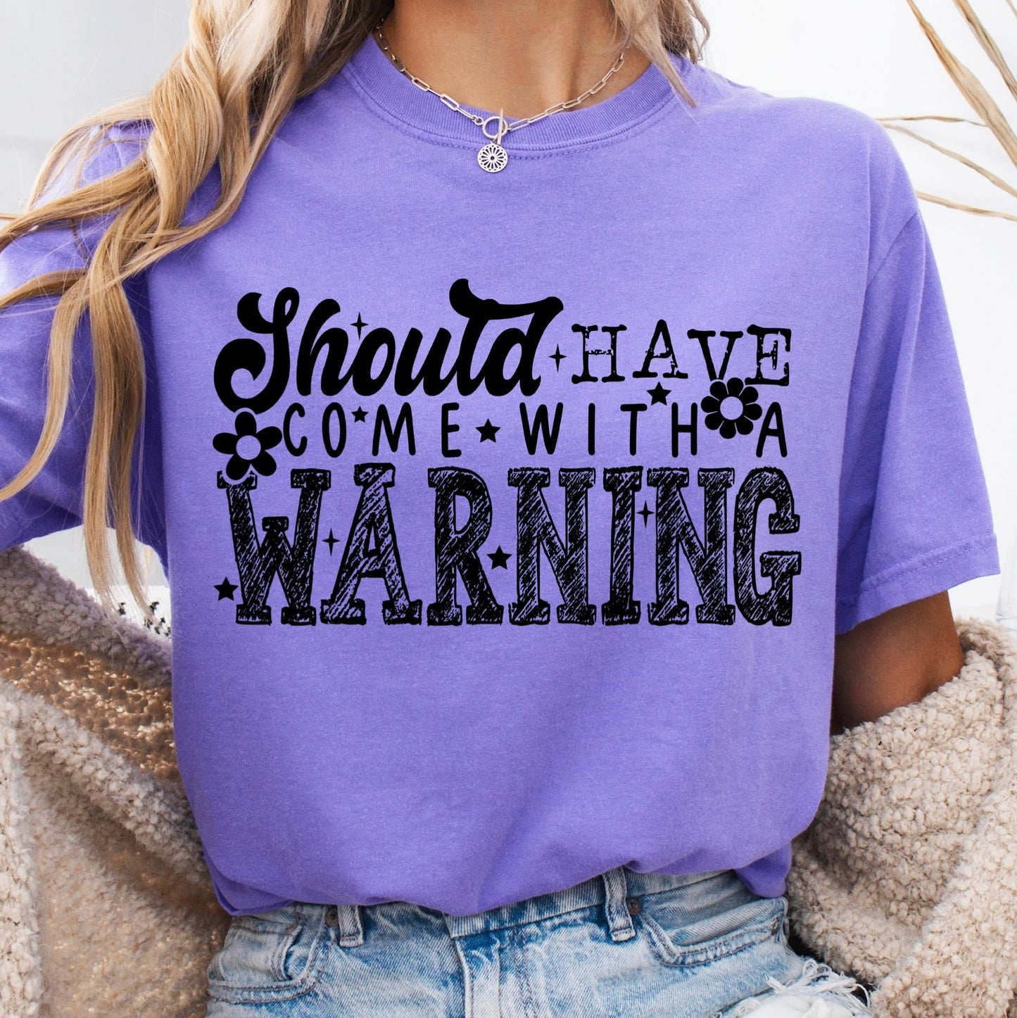should have come with a warning screen print transfer•