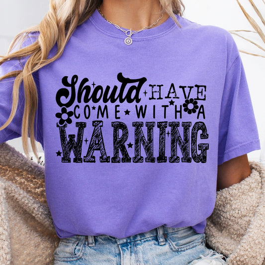 should have come with a warning screen print transfer•