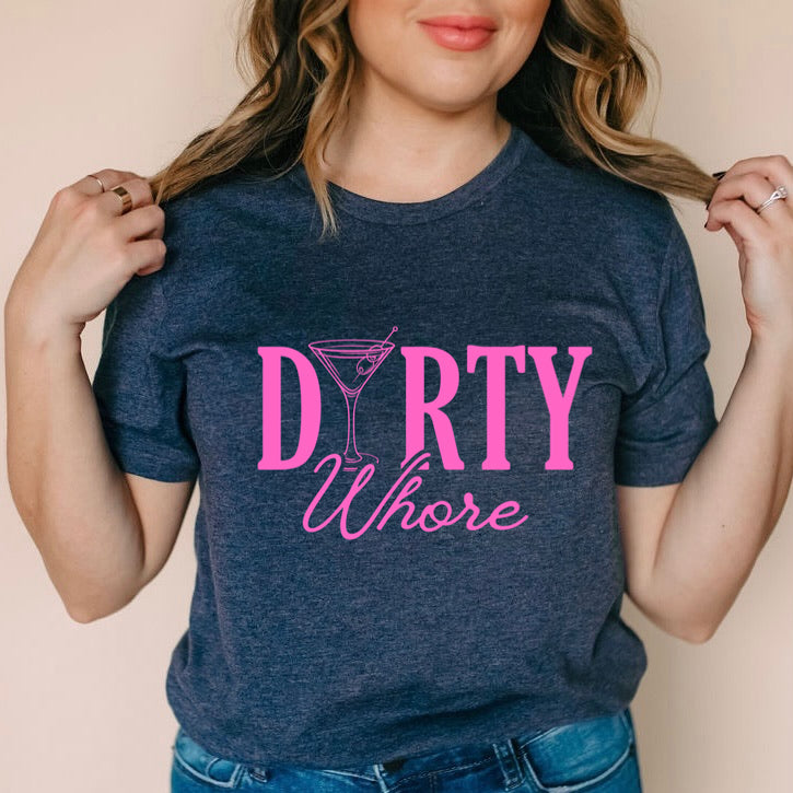 dirty whore screen print transfer