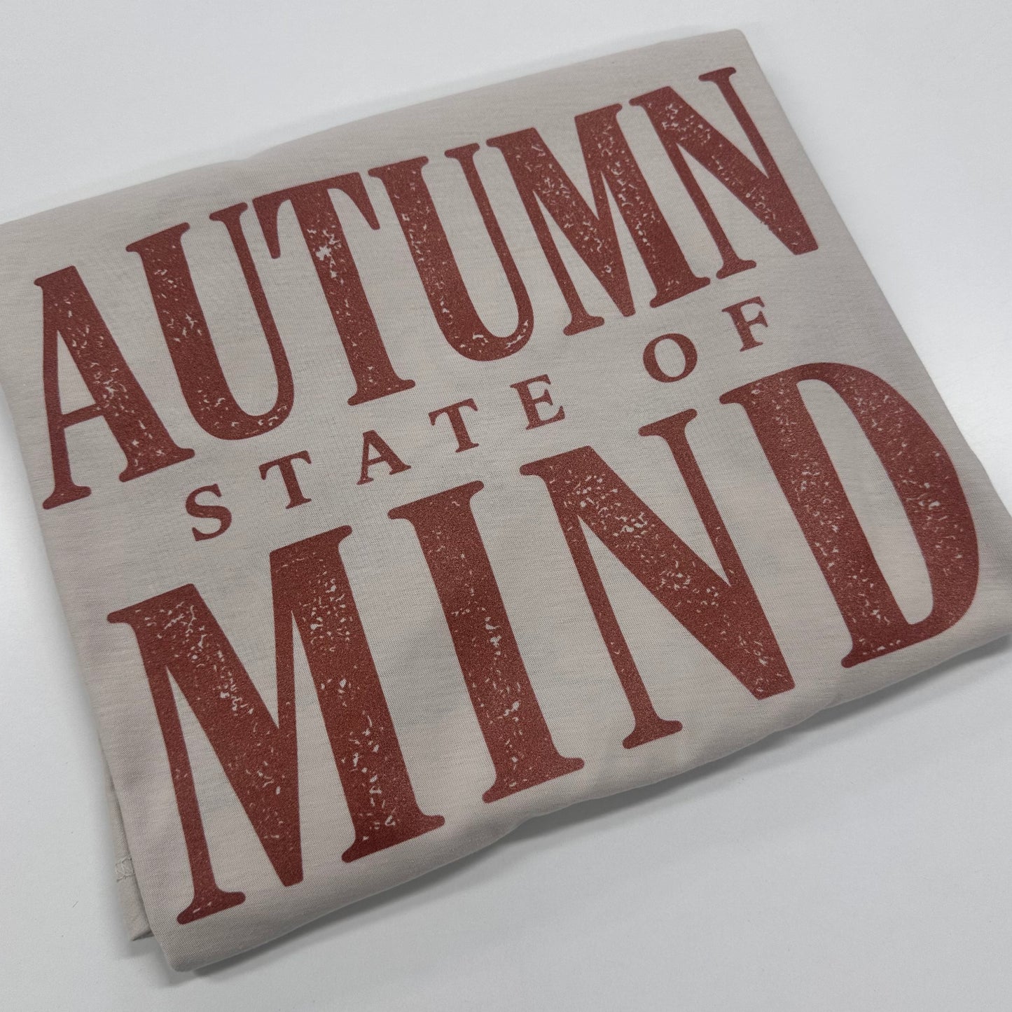 metallic copper Autumn state of mind screen print transfer•
