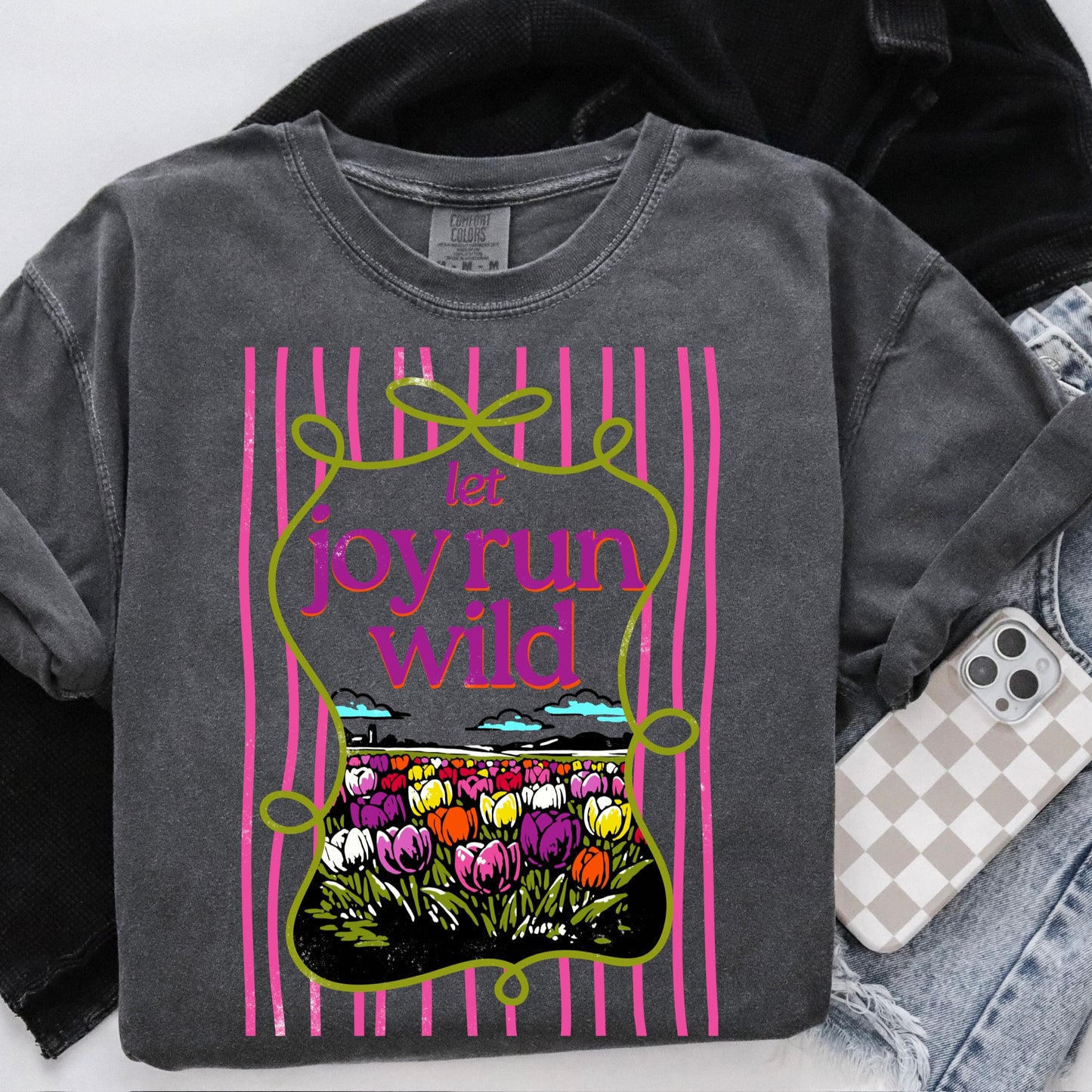 let joy run wild clear film screen print•
