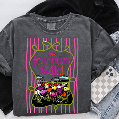 let joy run wild clear film screen print•