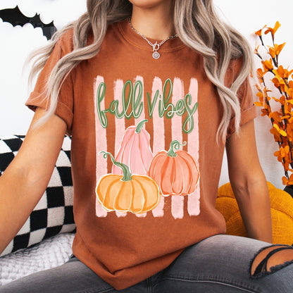 fall vibes clear film screen print