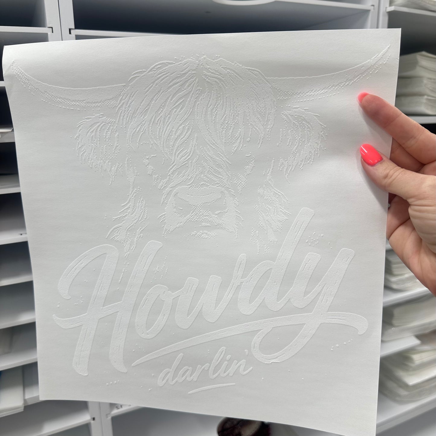 howdy darlin screen print transfer•