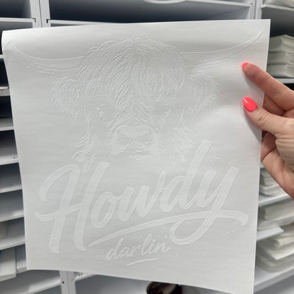 howdy darlin screen print transfer•