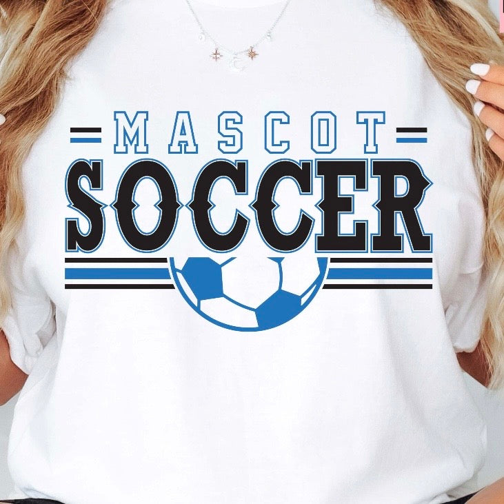 semi-custom SOCCER mascot (design set up only)