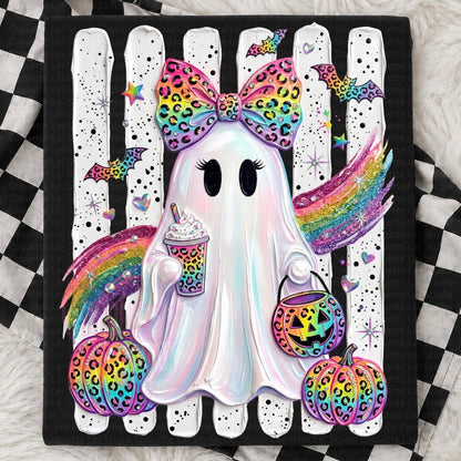 lisa frank ghost clear film screen print
