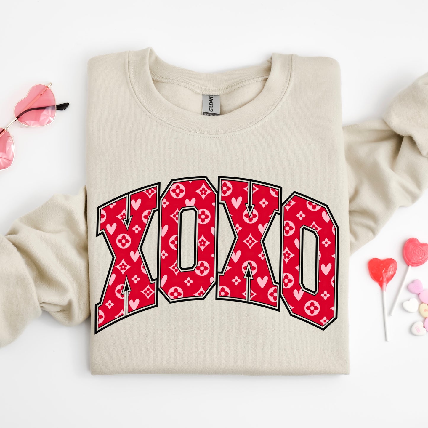 designer XOXO clear film screen print