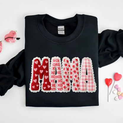 valentine MAMA clear film screen print