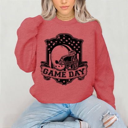 Game Day emblem football screen print transfer