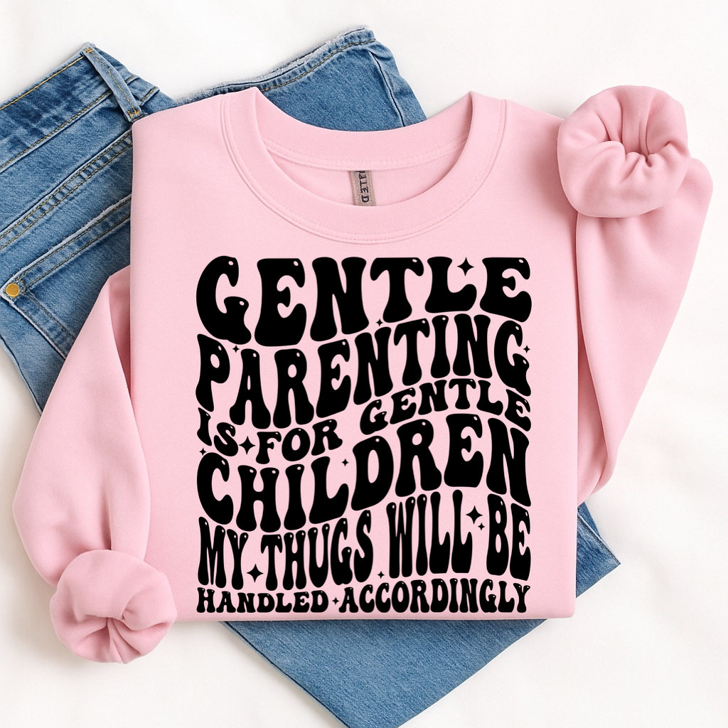 gentle parenting is for gentle children screen print transfer