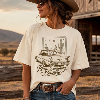 play something country screen print transfer•