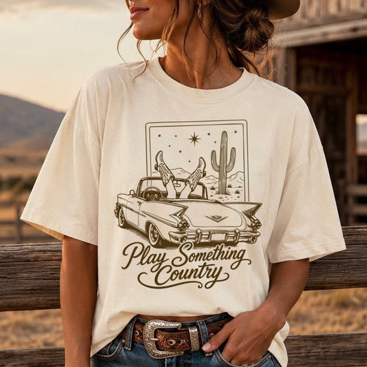 play something country screen print transfer•