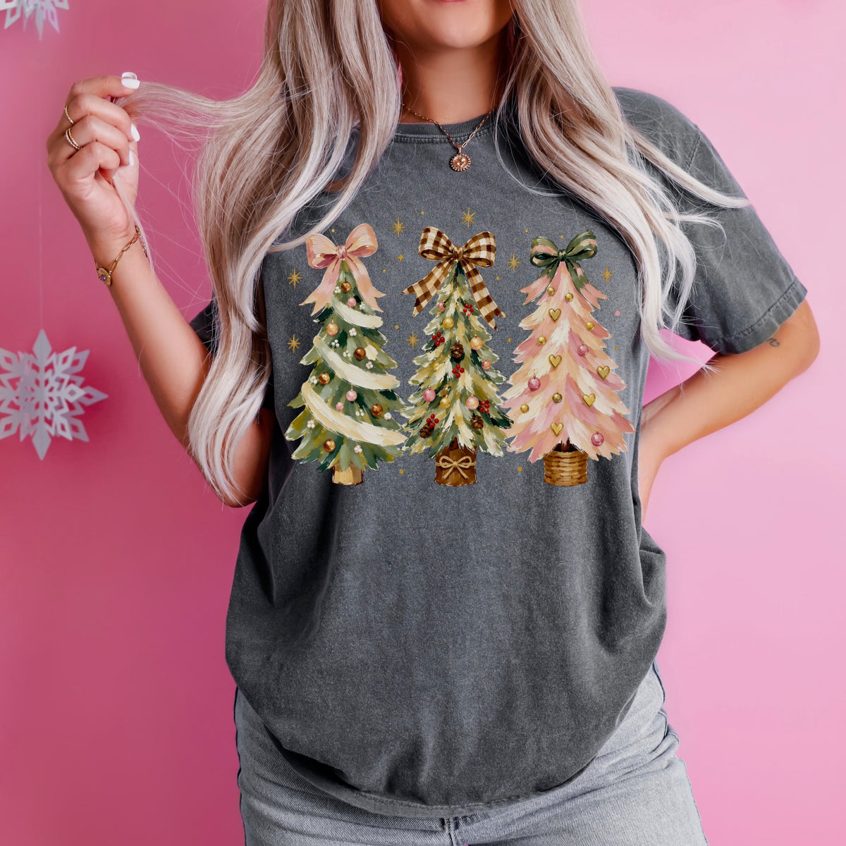 coquette tree trio clear film screen print