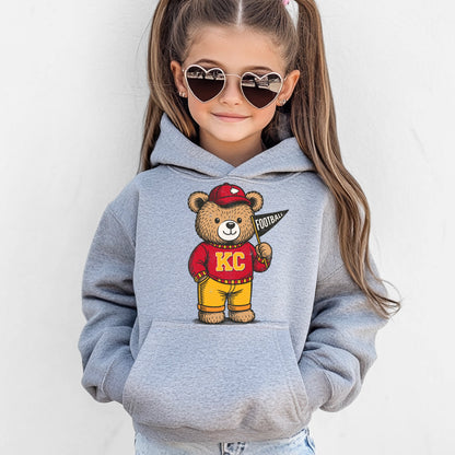 KC teddy bear clear film screen print