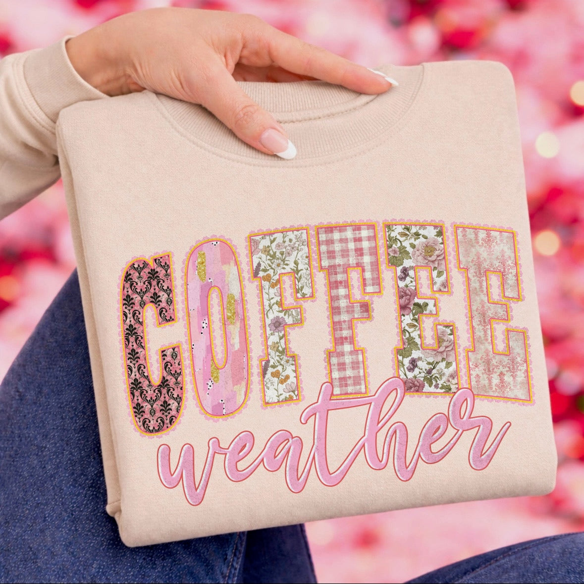 coffee weather clear film screen print