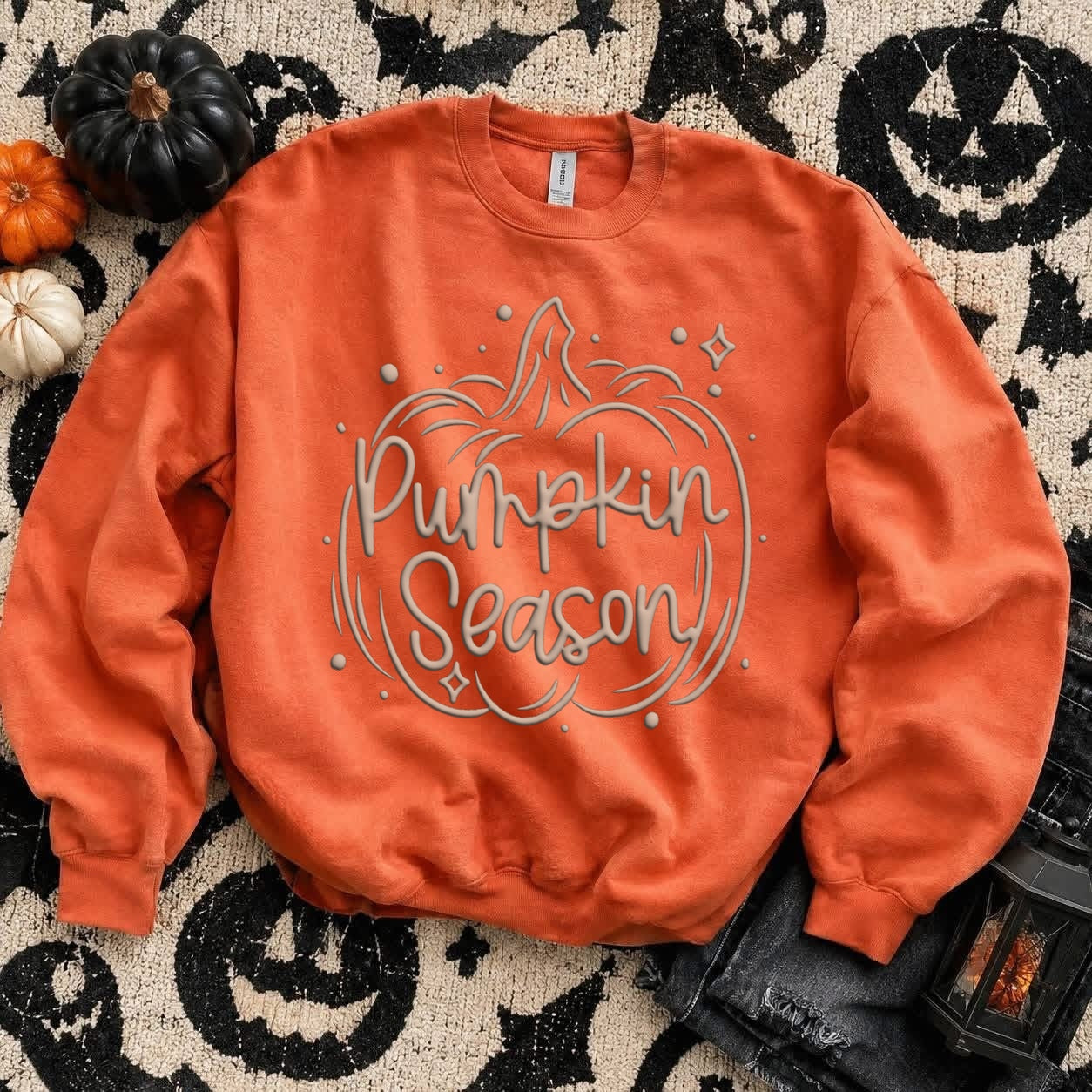 PUFF PRINT pumpkin season