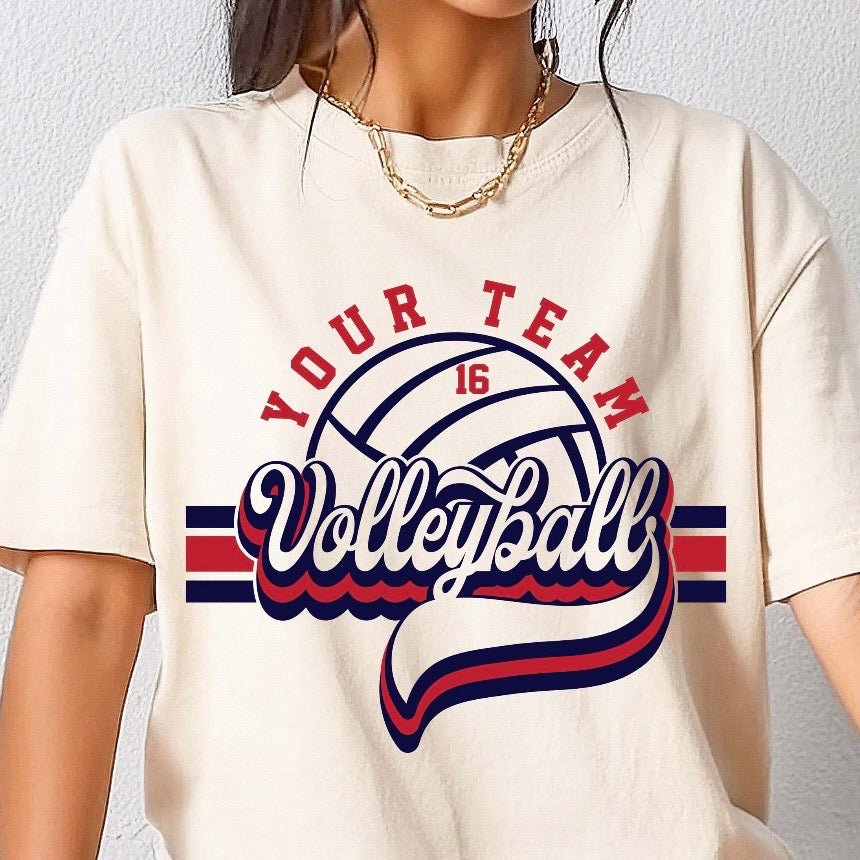 semi-custom VOLLEYBALL mascot (design set up only)