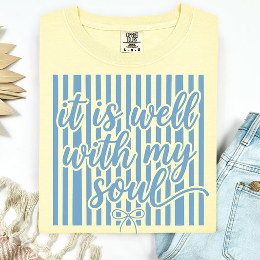 it is well with my soul screen print transfer•