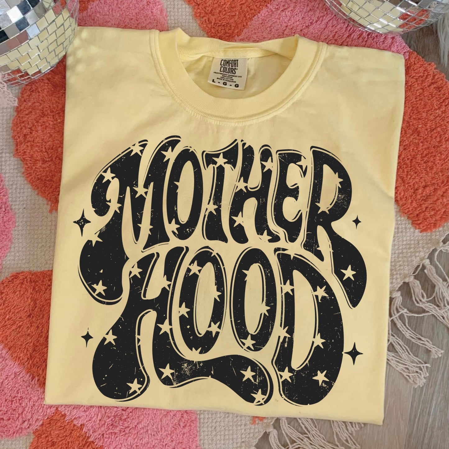 Motherhood retro screen print transfer•