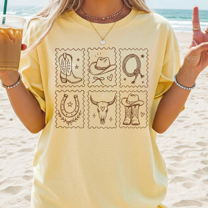 western stamps screen print transfer•