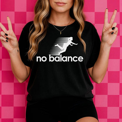 No Balance screen print transfer•