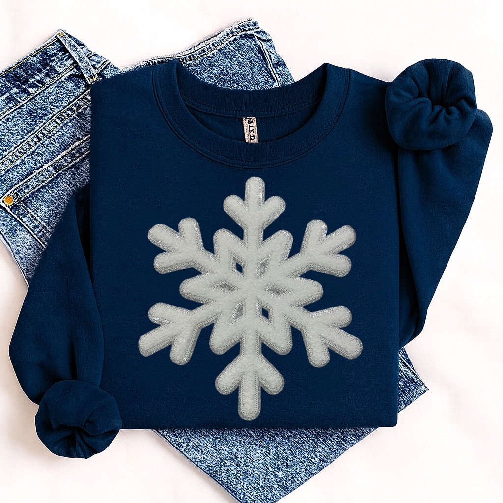 Chenille Patch - Snowflake