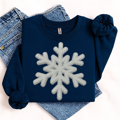 Chenille Patch - Snowflake