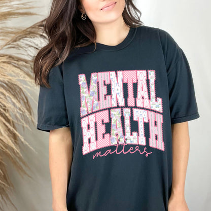 mental health matters clear film screen print