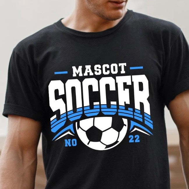 semi-custom SOCCER mascot (design set up only)