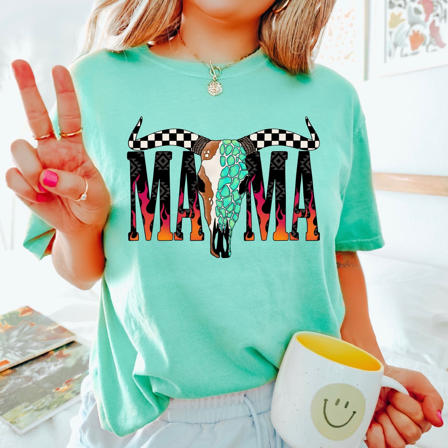 western MAMA clear film screen print