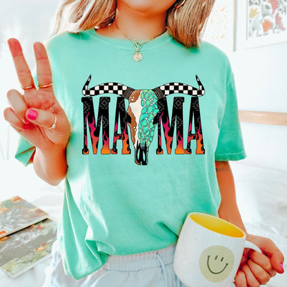 western MAMA clear film screen print