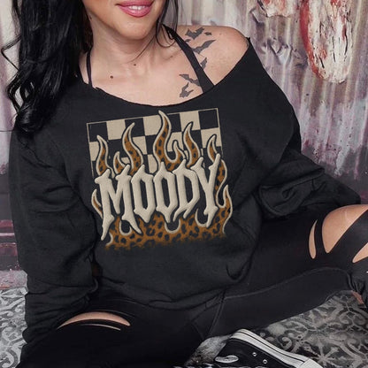 moody faux puff clear film screen print