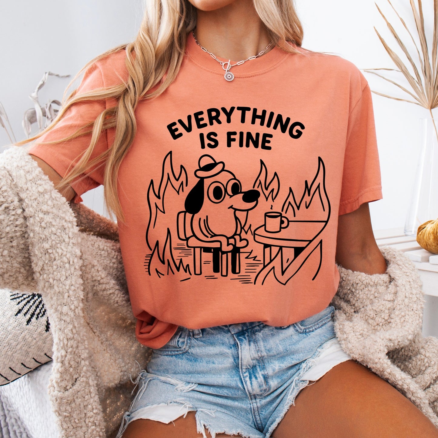 everything is fine screen print transfer