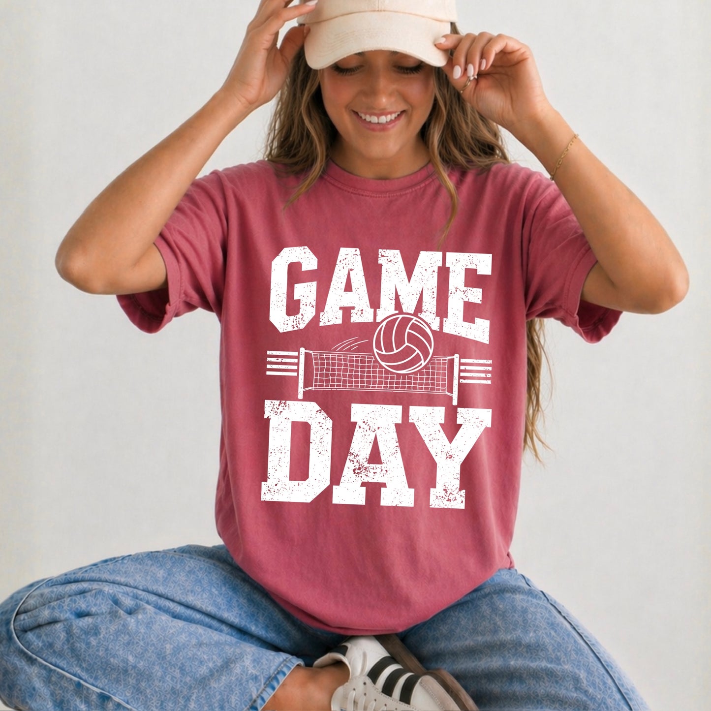 volleyball game day screen print transfer•