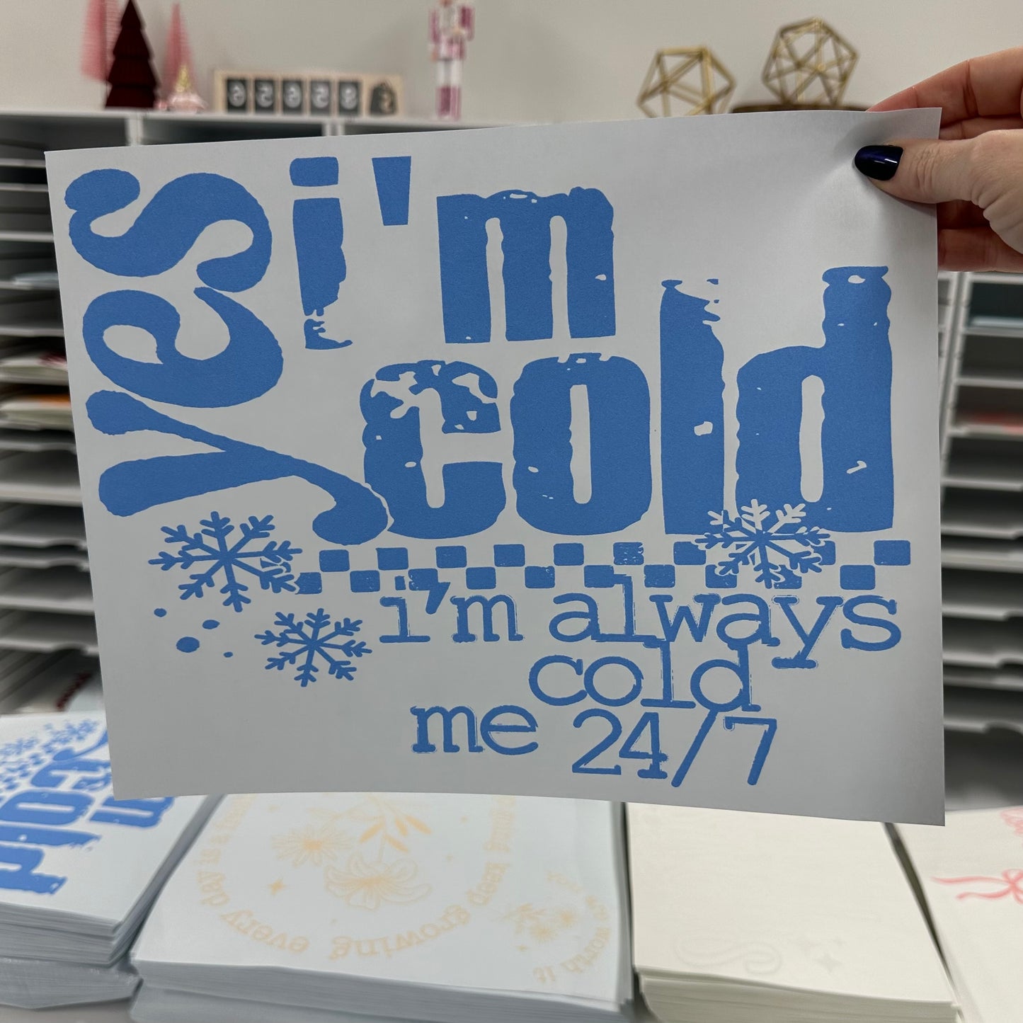 yes, I'm cold screen print transfer