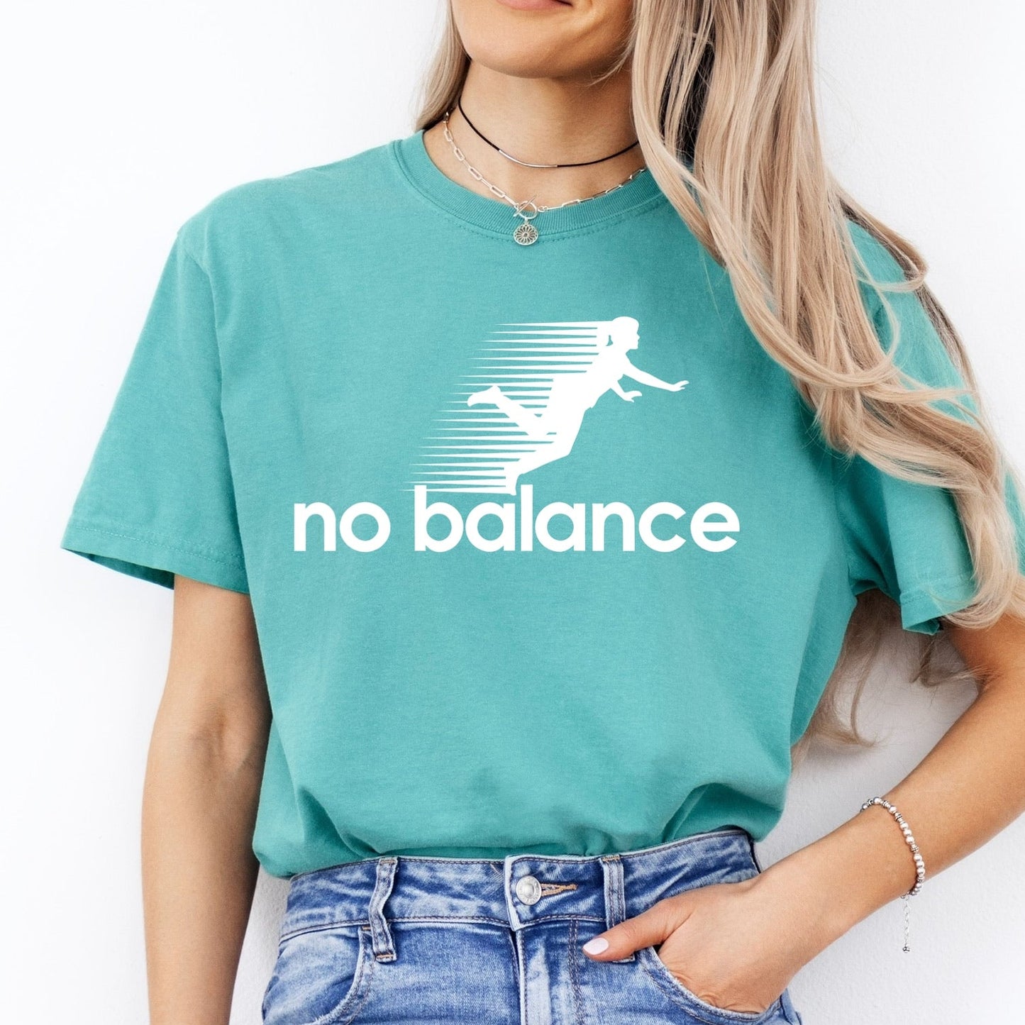 No Balance screen print transfer•