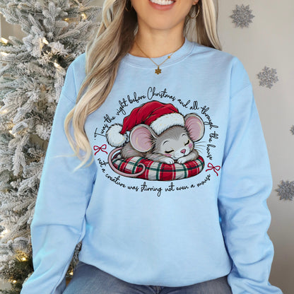 twas the night before christmas clear film screen print