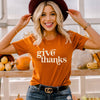 Give Thanks screen print transfer