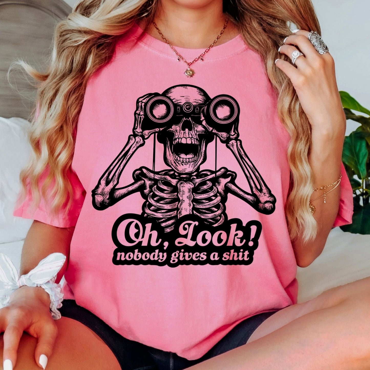 oh look nobody gives a shit screen print transfer