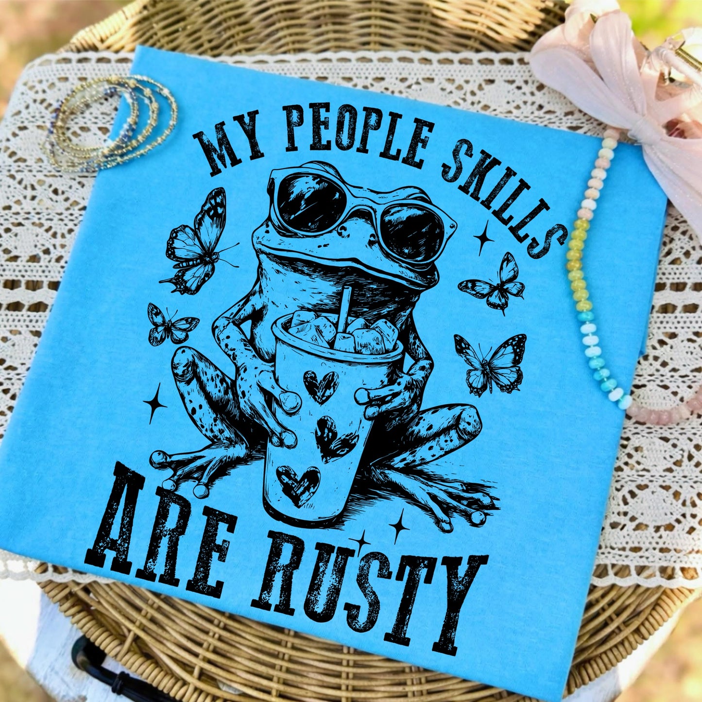 my people skills are rusty screen print transfer•