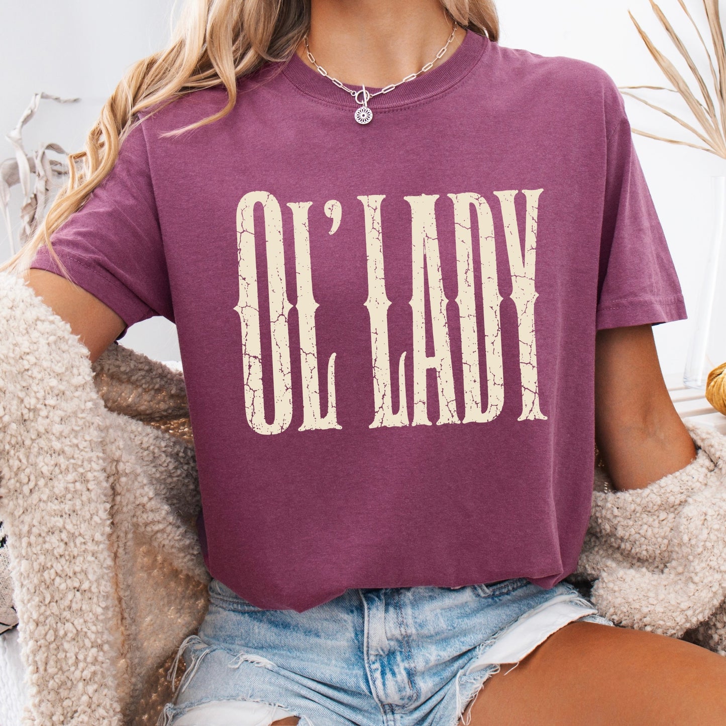 ol' lady screen print transfer•
