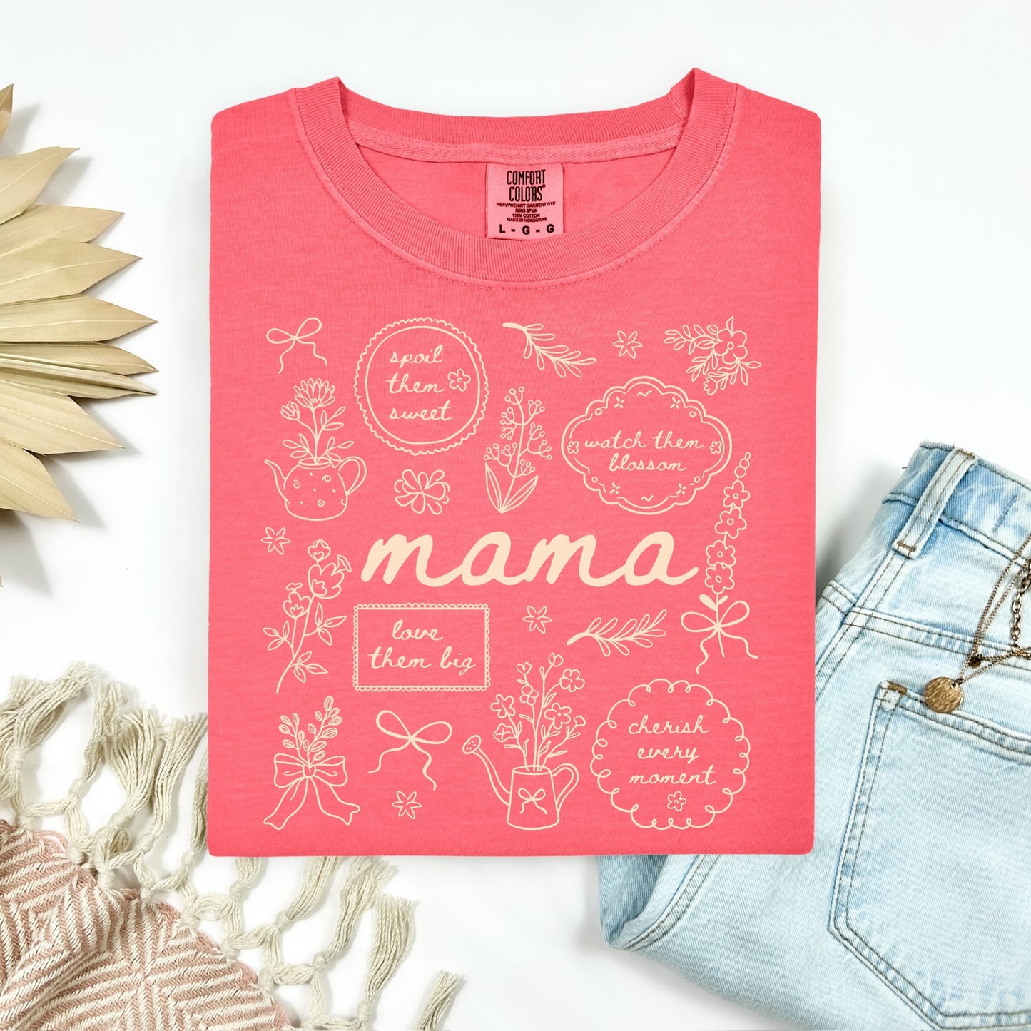 mama doodles screen print transfer•