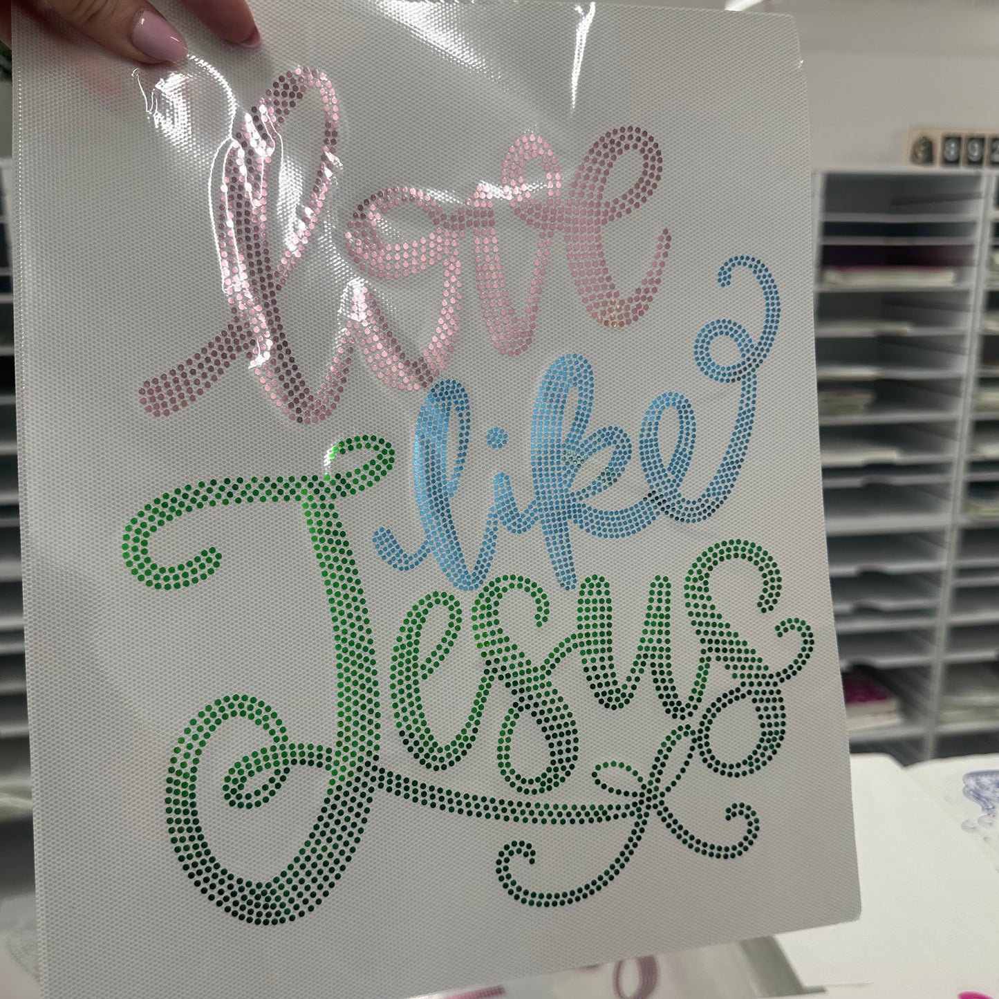 Spangle Transfer - Love like Jesus