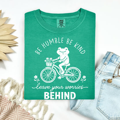 leave your worries behind screen print transfer•