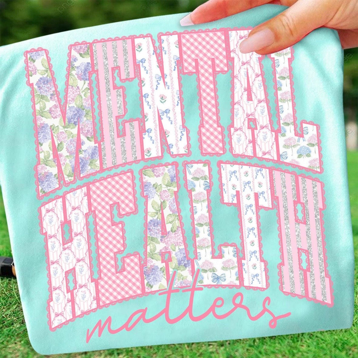 mental health matters clear film screen print