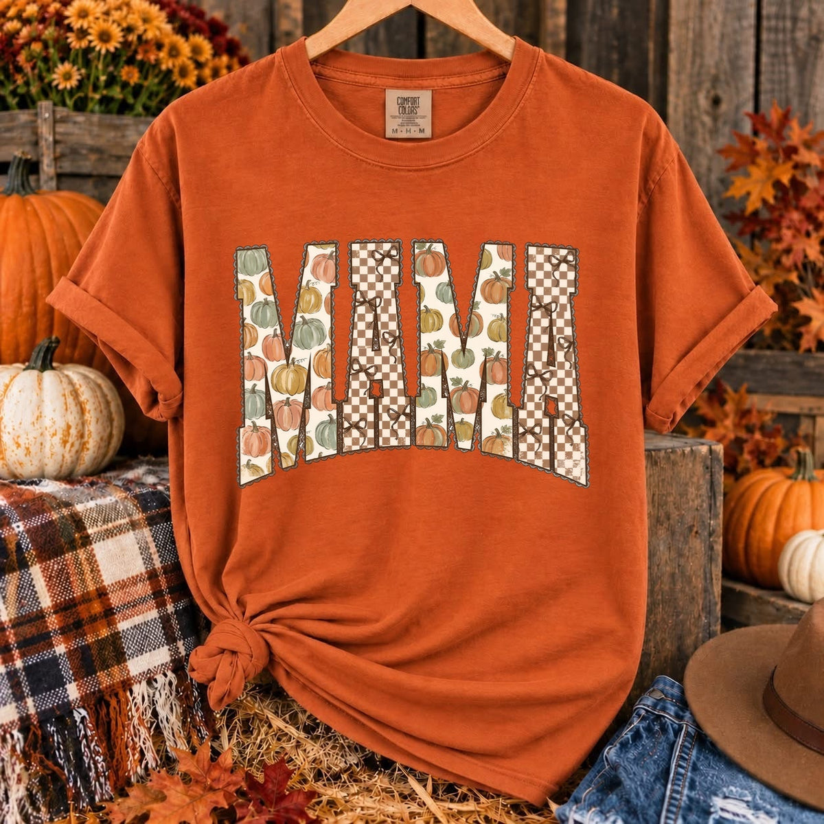 fall MAMA clear film screen print