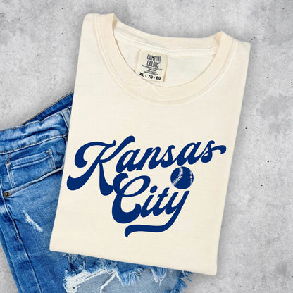 Kansas City baseball screen print transfer